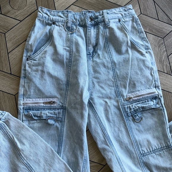 Hot Topic Light Blue Women's Cargo Jeans Size S - Picture 6 of 11